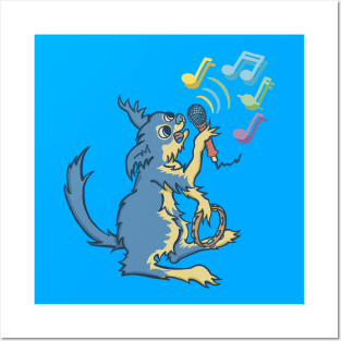 Chihuahua singing a melody. Posters and Art